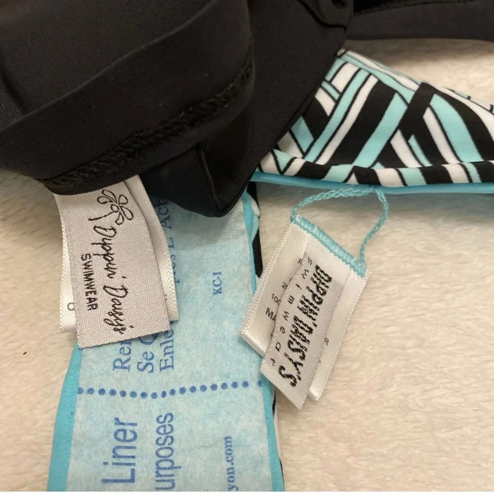 Dippin' Daisy's Black and Blue Patterned Bikini
